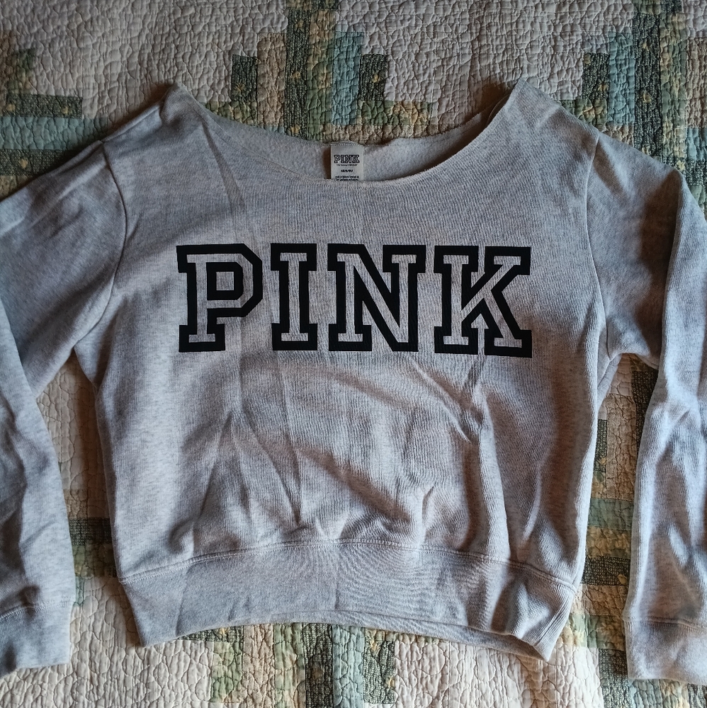 Womens Victoria's Secret Pink  Over The Shoulder Sweatshirt Size M